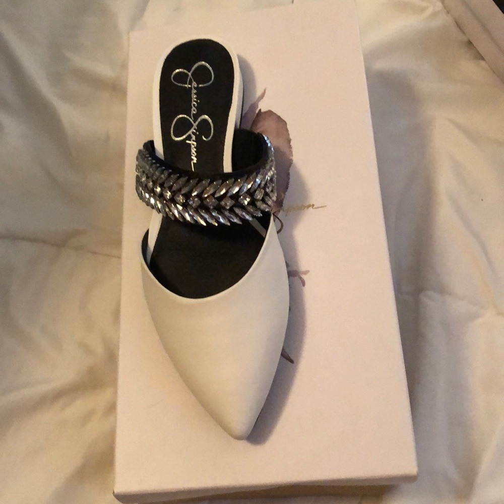 Jessica Simpson Lavretta White Flats